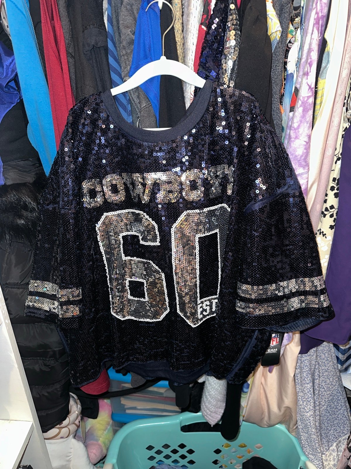 Forever21 Dallas cowboys sequin shirt XL