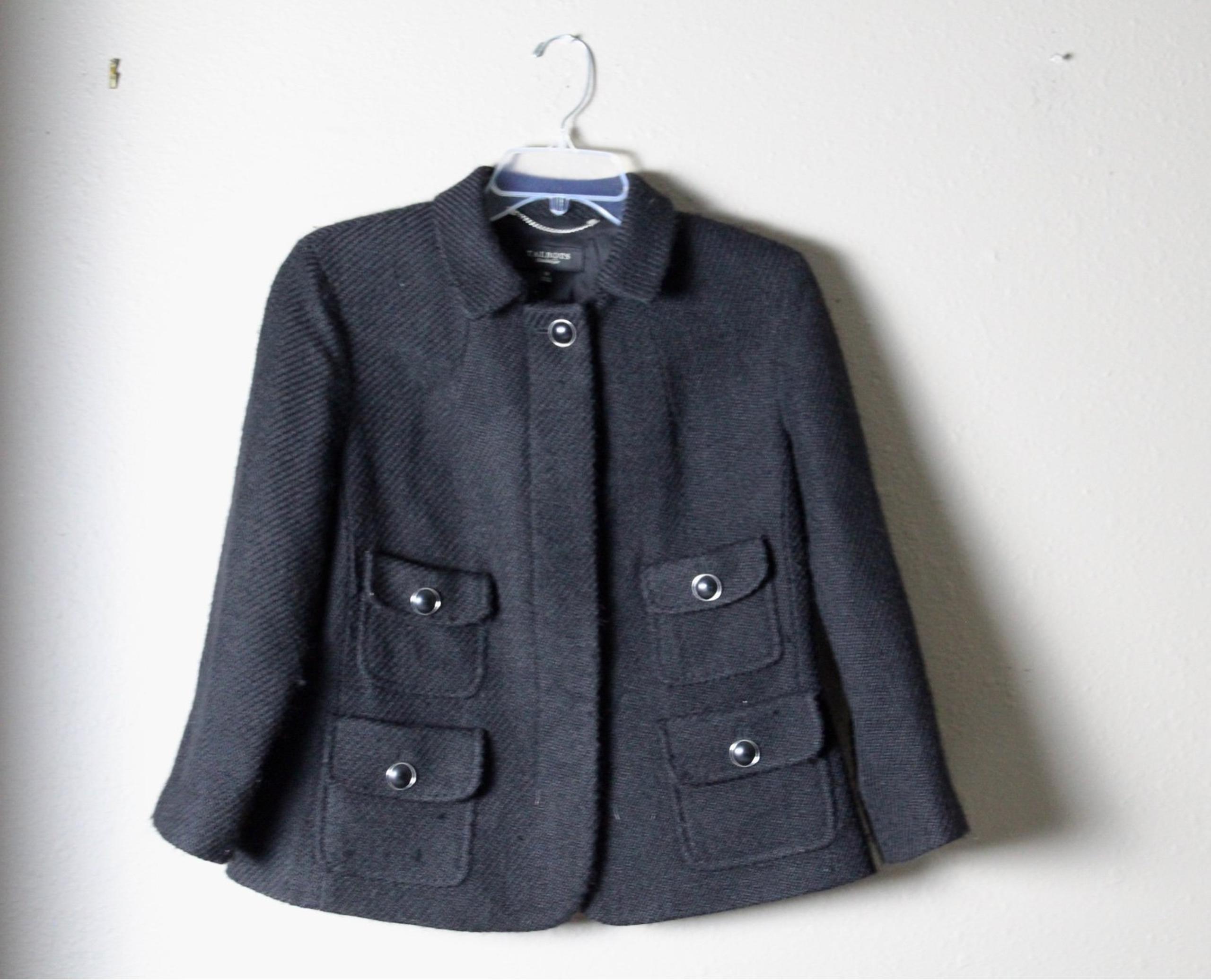 Talbots Black Peacoat