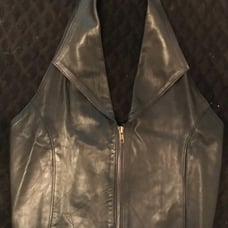 HOT Leather Halter Top