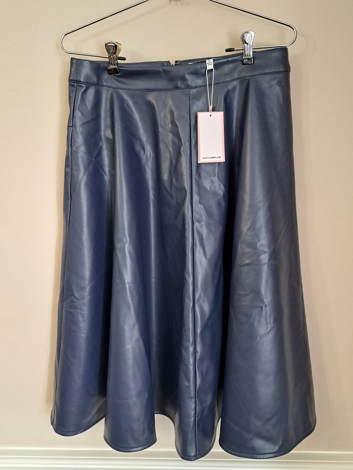 Alexia Admor Lillian Vegan Leather Skirt Size 6