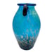 Dale Tiffany Favrile Art Glass Milano Amphora Blue 8 Urn Vase Copper Aventurine