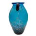 Dale Tiffany Favrile Art Glass Milano Amphora Blue 8 Urn Vase Copper Aventurine