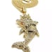 NEW ICED YOUNG DOLPH DOLPHIN PENDANT &18mm 18 ICE BLING MIAMI CHAIN SET