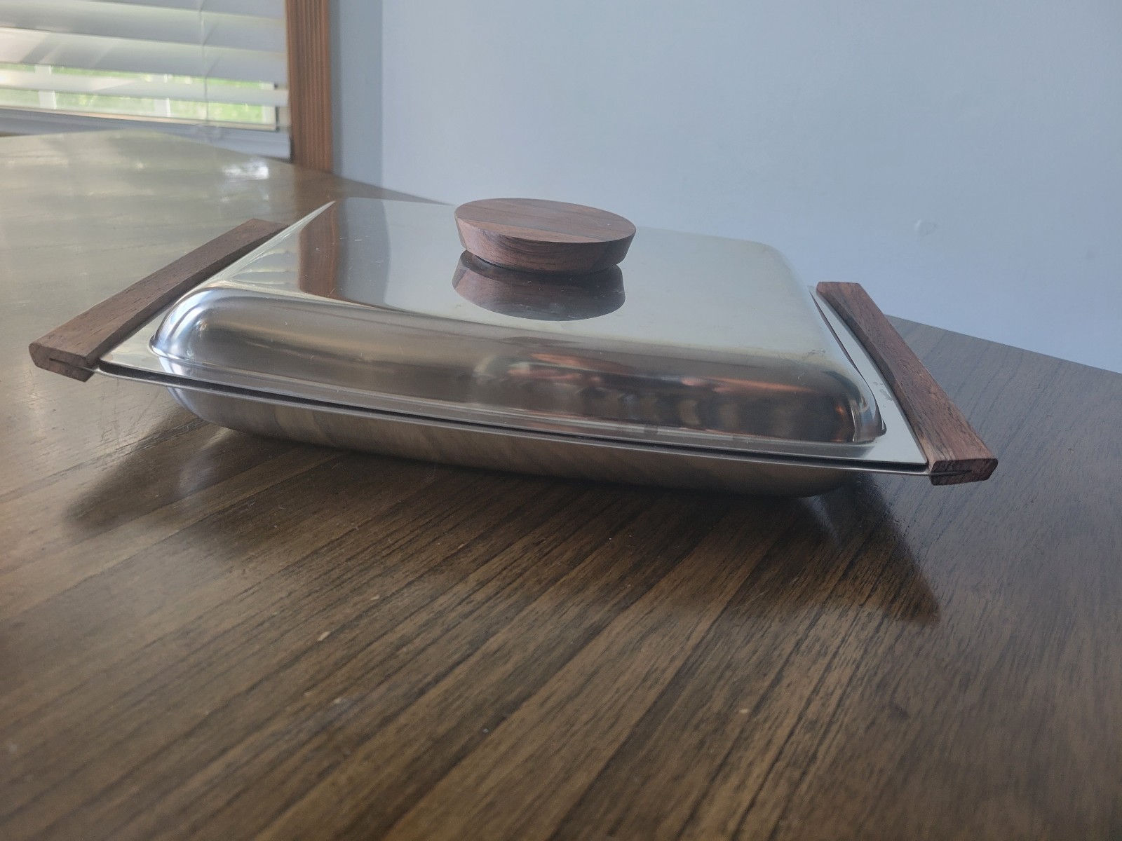 Vintage stelton stainless steel serving dish