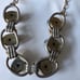 Vintage 18in Onyx-Like, with Faux Diamond Necklace Embellishments Gold-Tone 18in