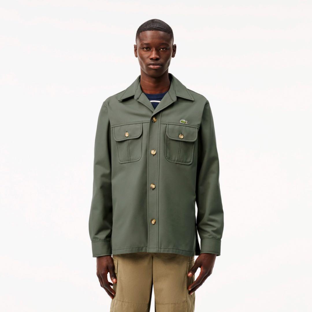 Lacoste Military Jacket Size L Olive Green