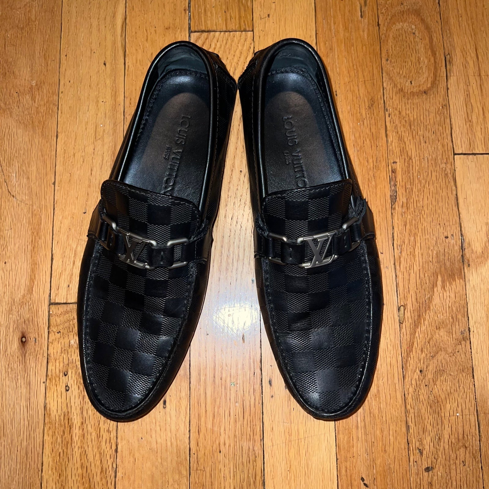 LOUIS VUITTON MENS LOAFERS LV LOGO INFINITE