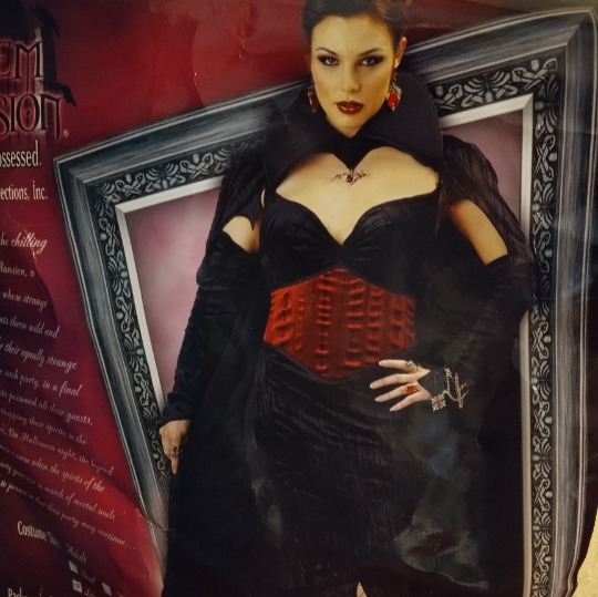 DELUXE VELVET COUNTESS VAMPIRE VAMPIRESS HALLOWEEN COSTUME - ADULT LARGE