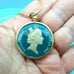 Pod Ring of Dolphins Coin 50p Necklace Rare 1993 Gibraltar Handmade Painted