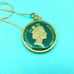 Pod Ring of Dolphins Coin 50p Necklace Rare 1993 Gibraltar Handmade Painted