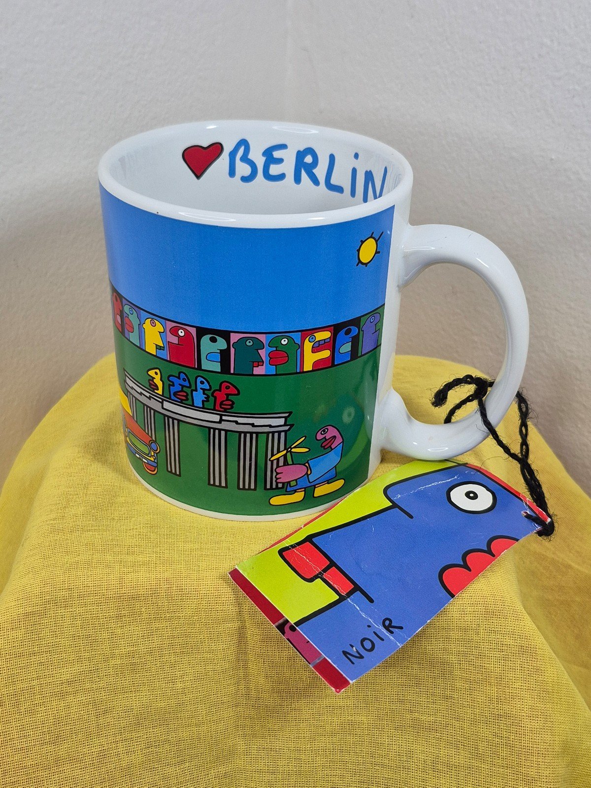 Rare Collectible Thierry Noir Berlin Artist Coffee Mug