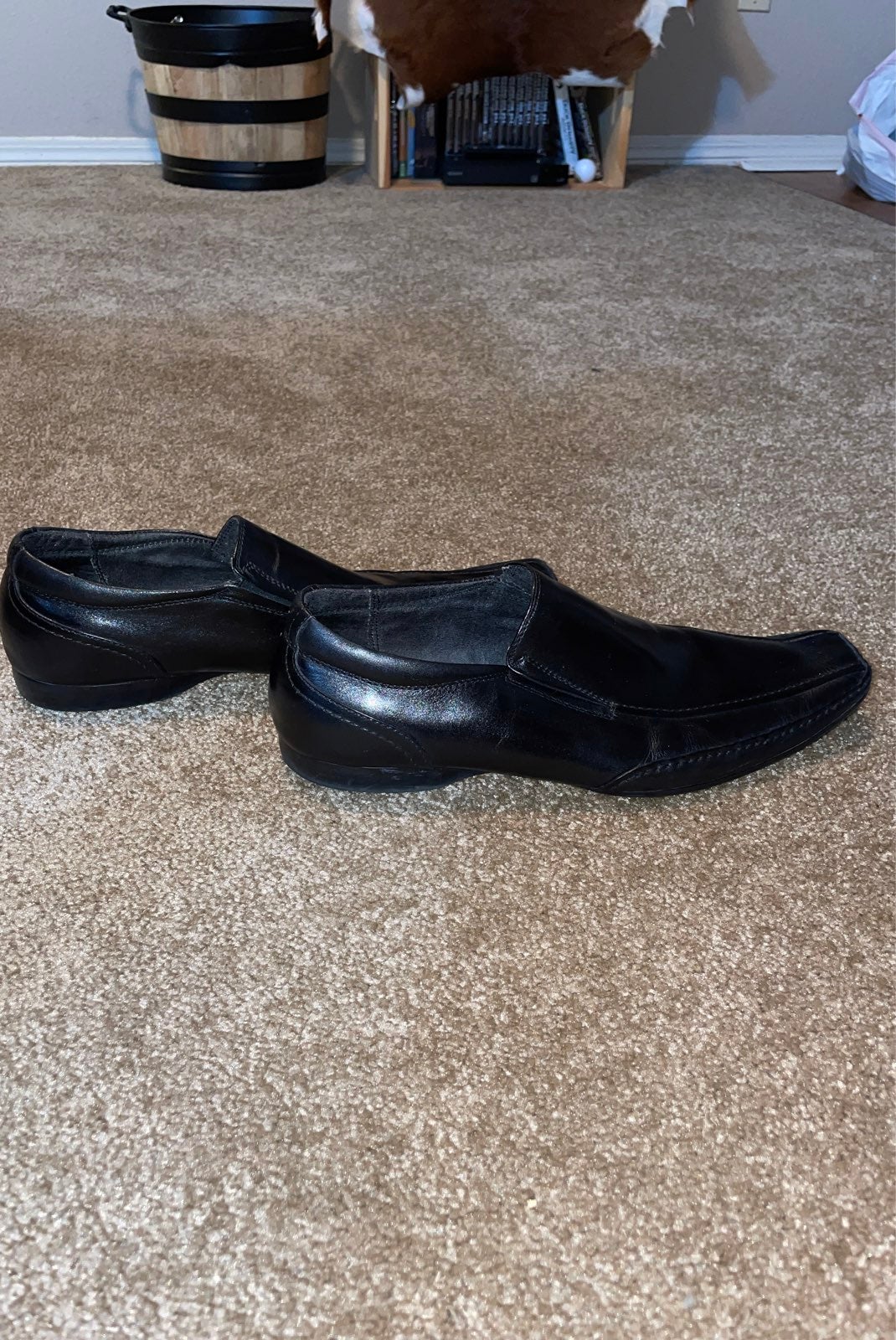 Mens black steve madden dress shoe