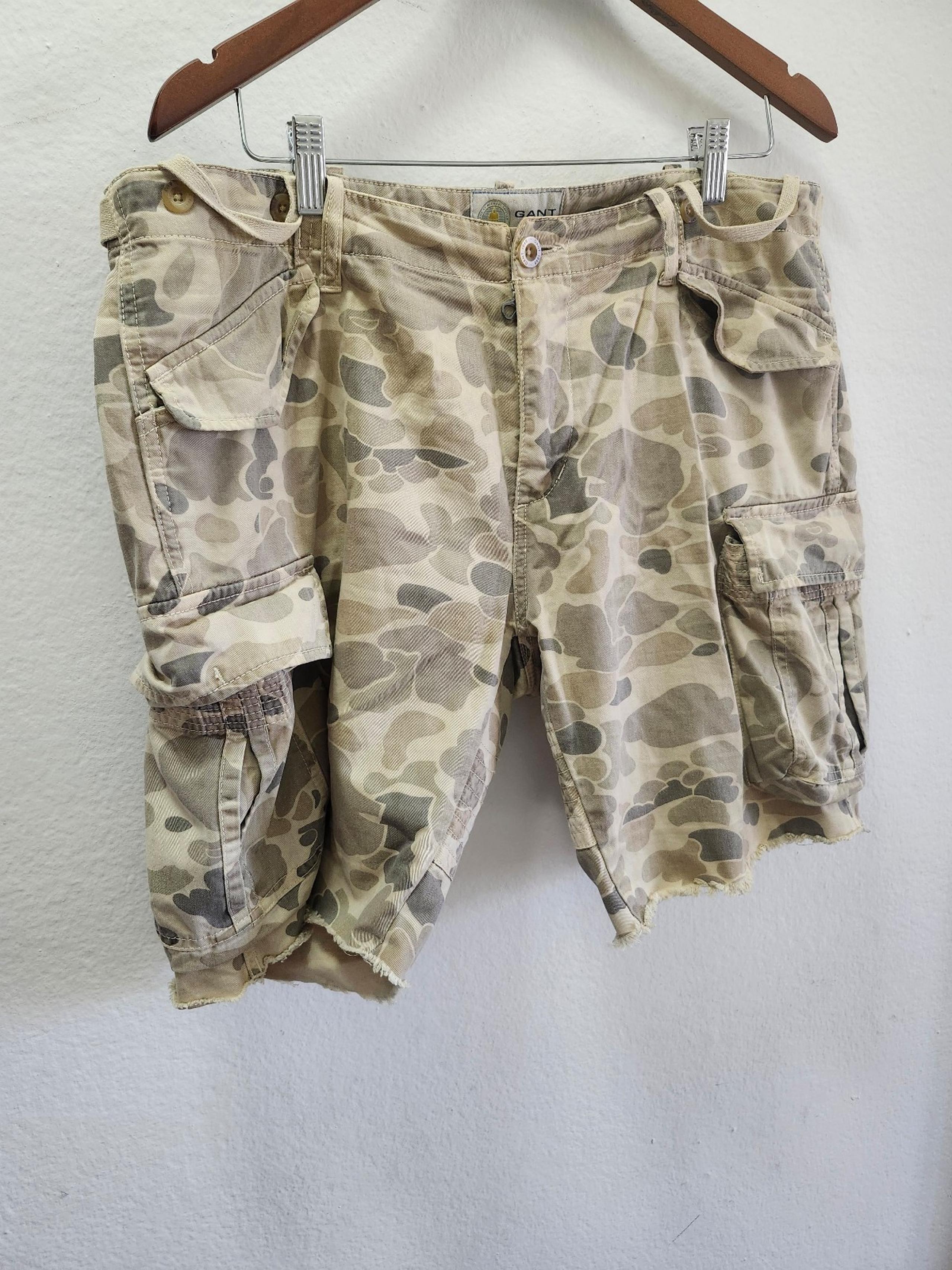 Gant x Michael Bastian CARGO SHORTS CAMO PRINT  100% COTTON W36