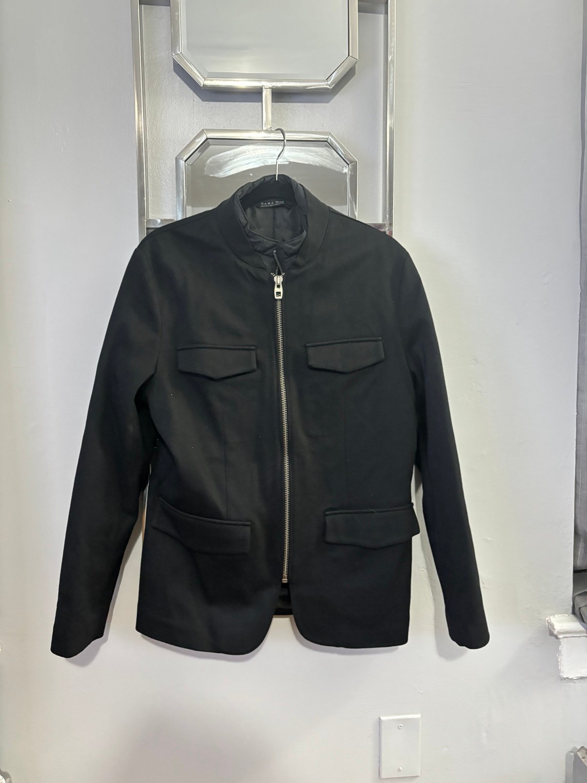 Zara Men’s Black Jacket size Medium