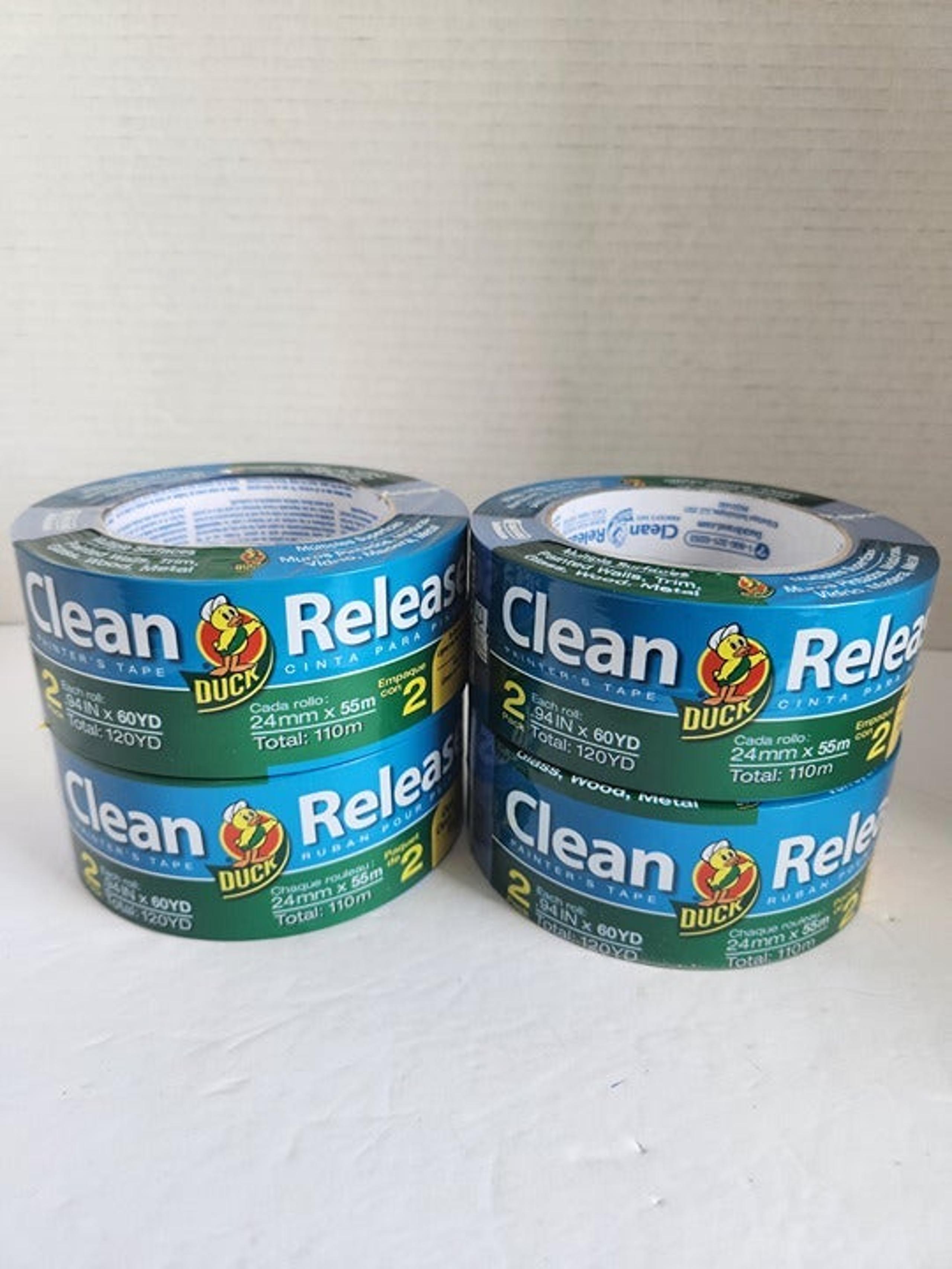 8 Rolls Duck Clean Release Painters Tape  (4 Double Packs). Each Roll .94x60 Yds