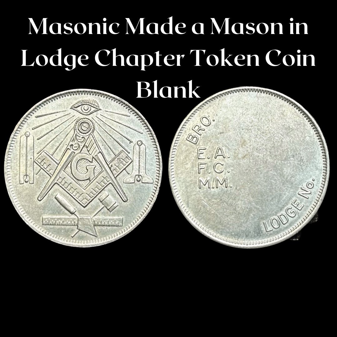 Masonic lodge chapter token coin rare old