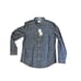Original Penguin Men's Slim Fit Leaf Print Dress Shirt Gray Size M preppy golf