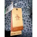 Original Penguin Men's Slim Fit Leaf Print Dress Shirt Gray Size M preppy golf