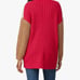 NWT Moon River Colorblock Oversized Mock Neck Tunic Sweater