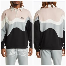 Icecream Big Drip LS Polo (Whisper White) - Men's size LARGE