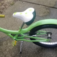 bicycle for kid green glose