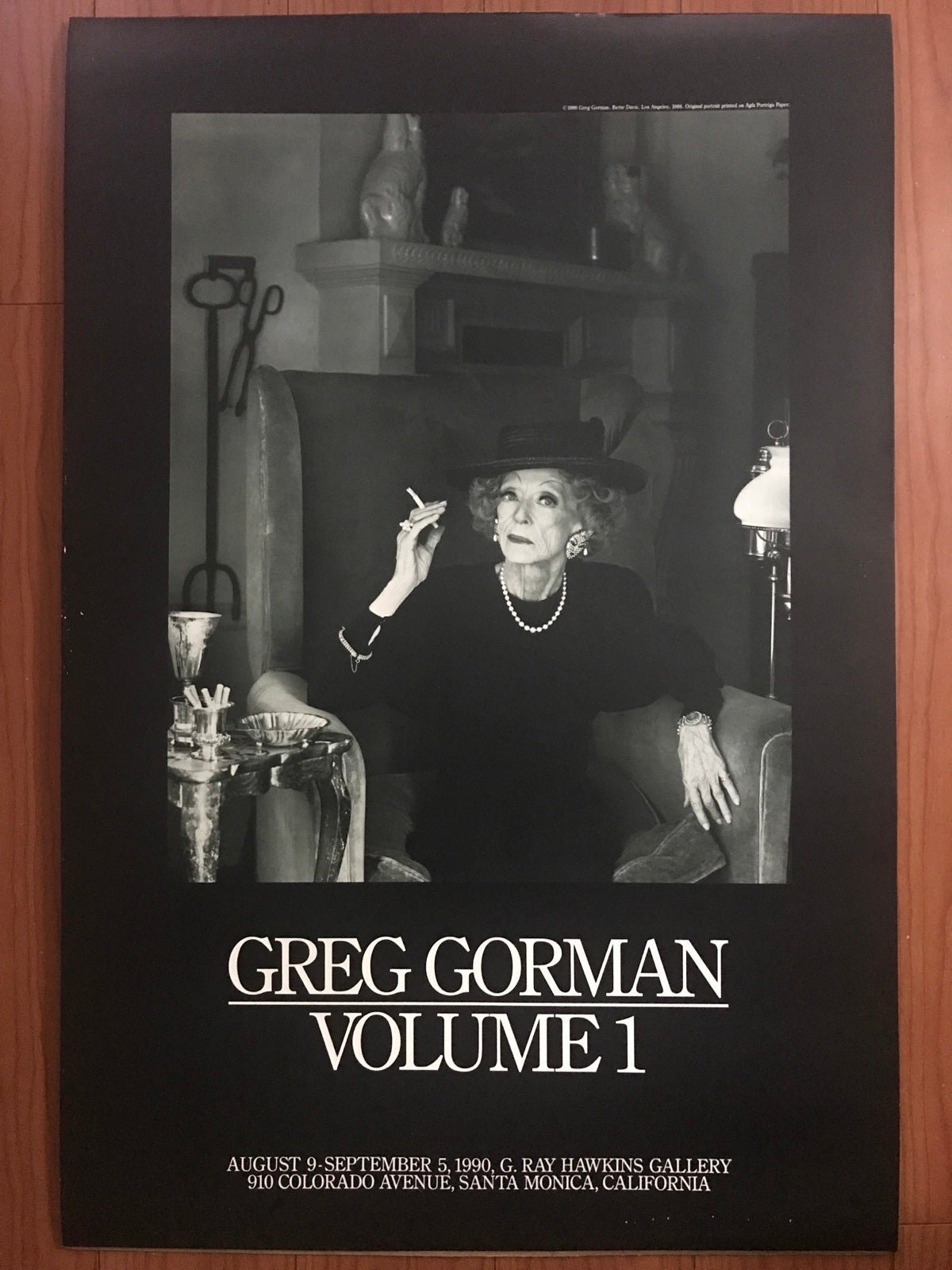 Bette Davis Greg Gorman Volume 1 Hawkins Gallery Original Portrait Agfa Portriga