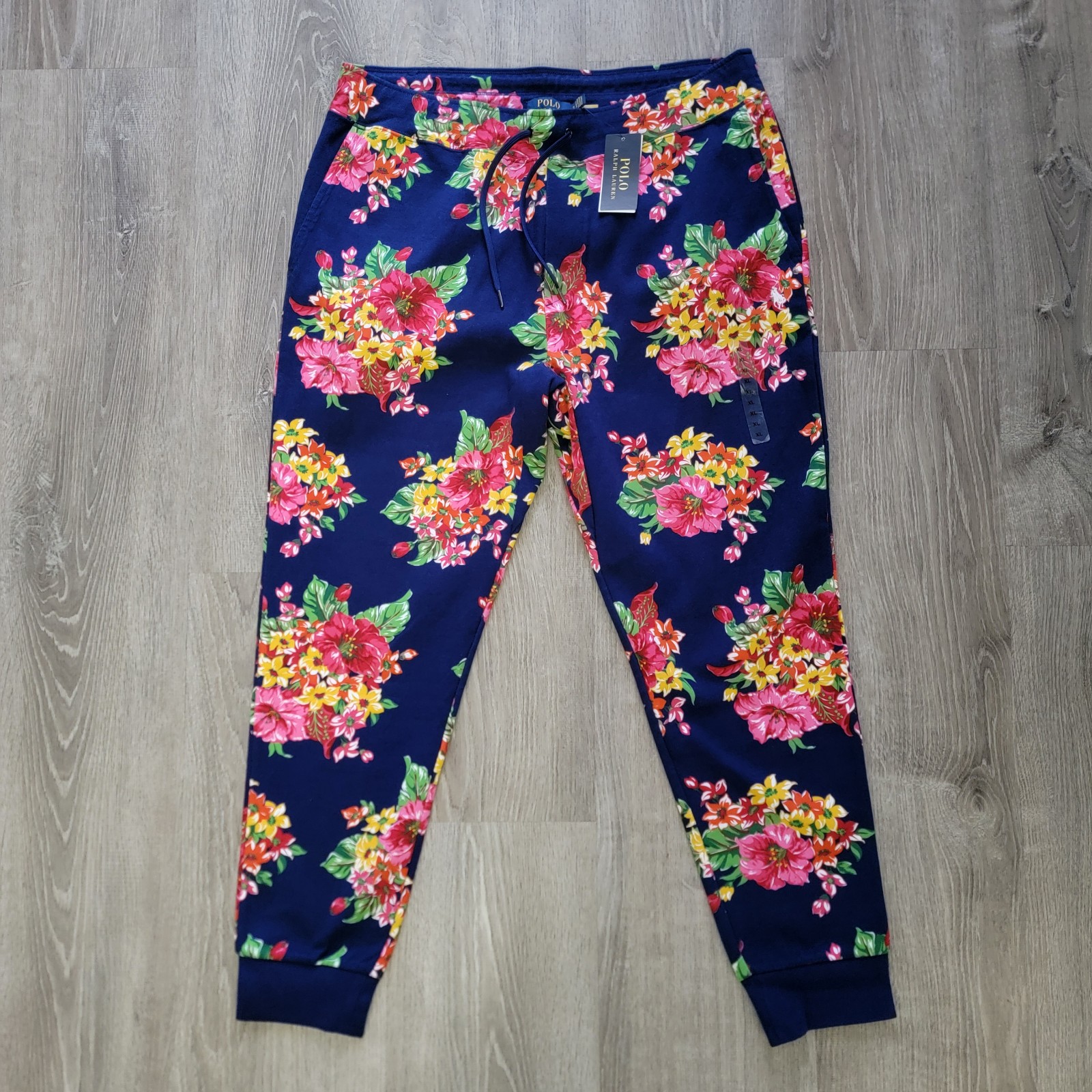 BRAND NEW Polo Ralph Lauren Floral Design Double Knit Joggers Men's Size XL