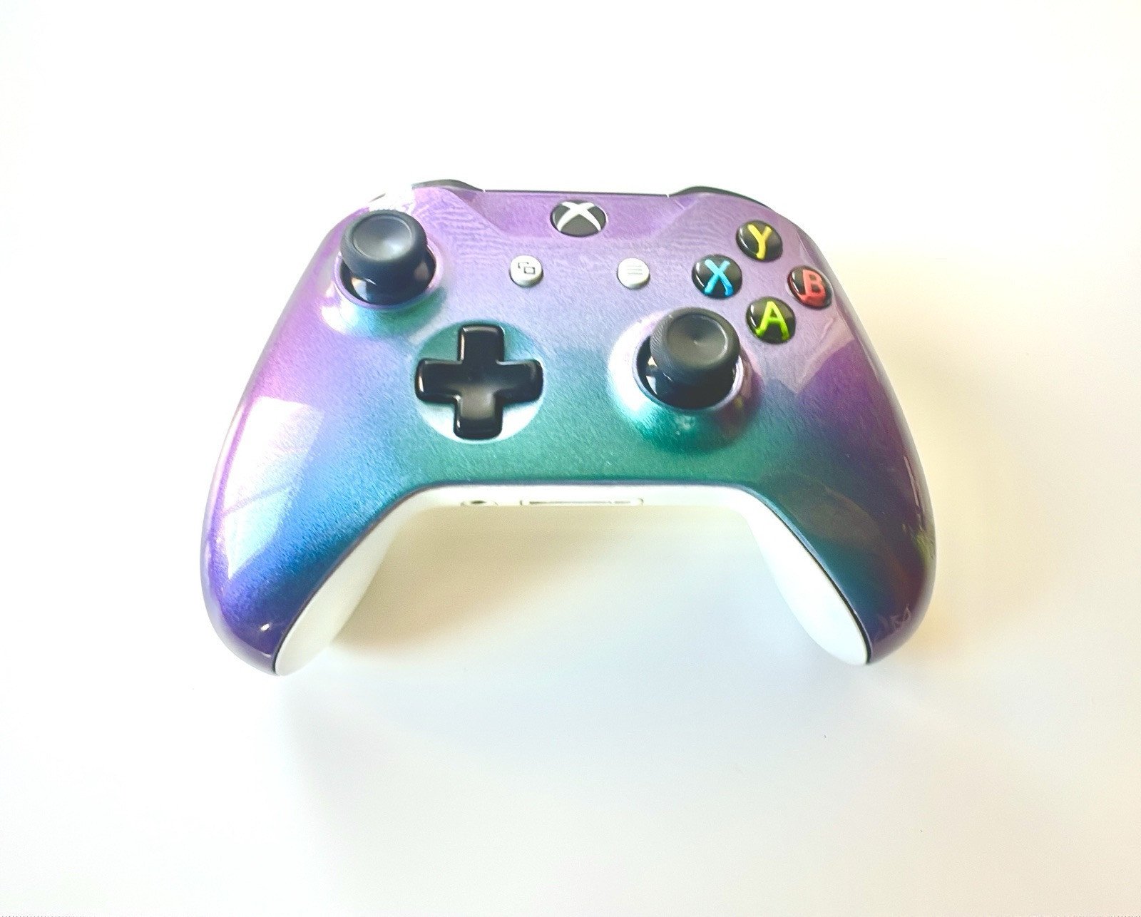 Xbox One Controller Chameleon Multicolor Model 1708 Green Purple Tested