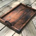 Wood Farmhouse Serving tray ottoman tray coffee table centerpiece tray