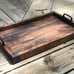 Wood Farmhouse Serving tray ottoman tray coffee table centerpiece tray