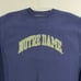 Vintage Notre Dame Crewneck Sweater Mens Small Pullover Steve and Barry's Blue