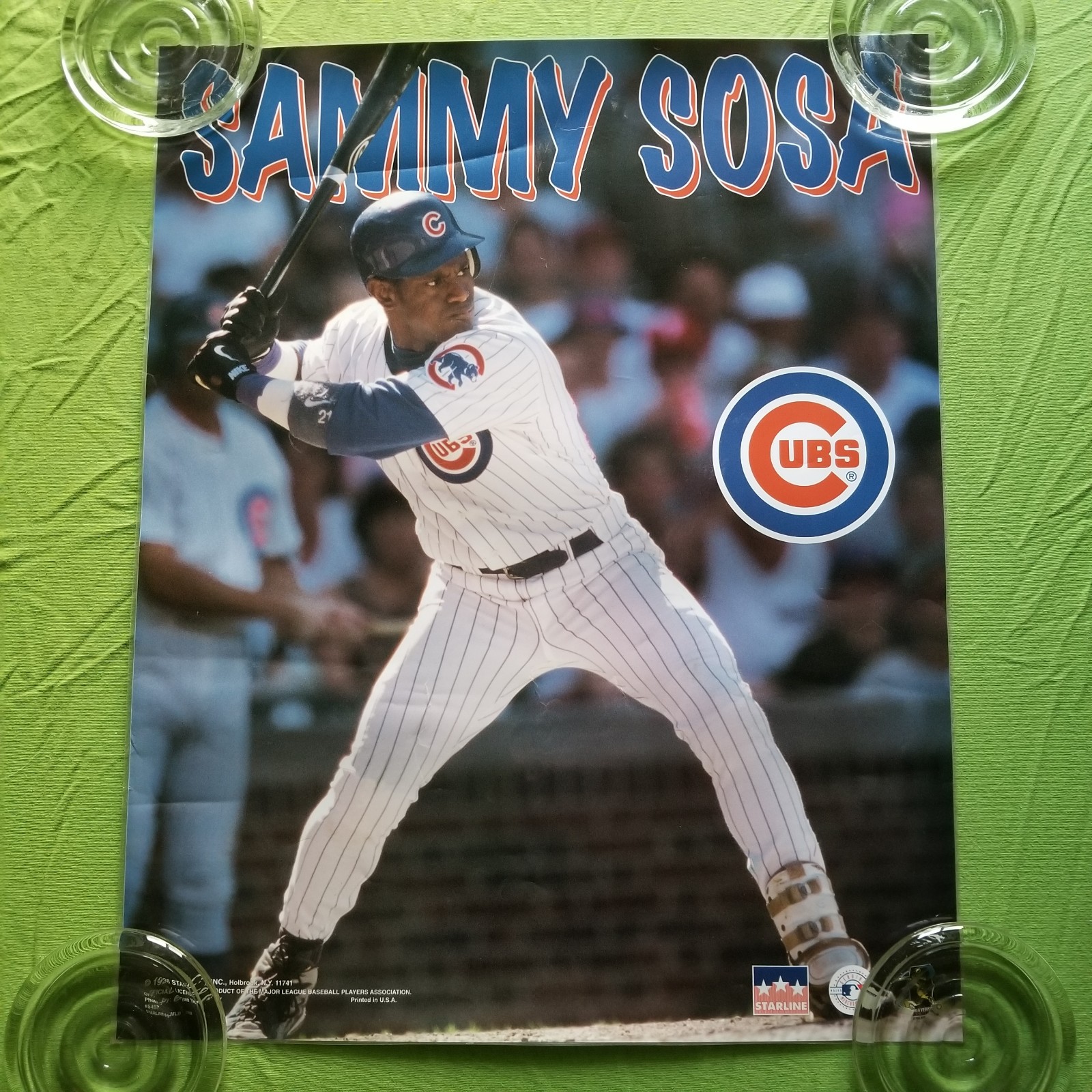 Sammy Sosa 20 x16 Poster Chicago Cubs 1998 Starline Inc #5457 MLB Baseball