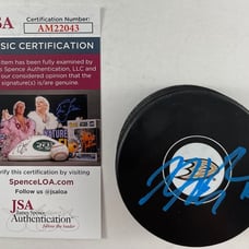 NHL Adam Fantilli Signed Officially Licensed Hockey Puck B Autograph JSA COA