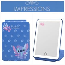 Impressions X Stitch TouchPad Mini Tri-Tone LED Makeup Mirror