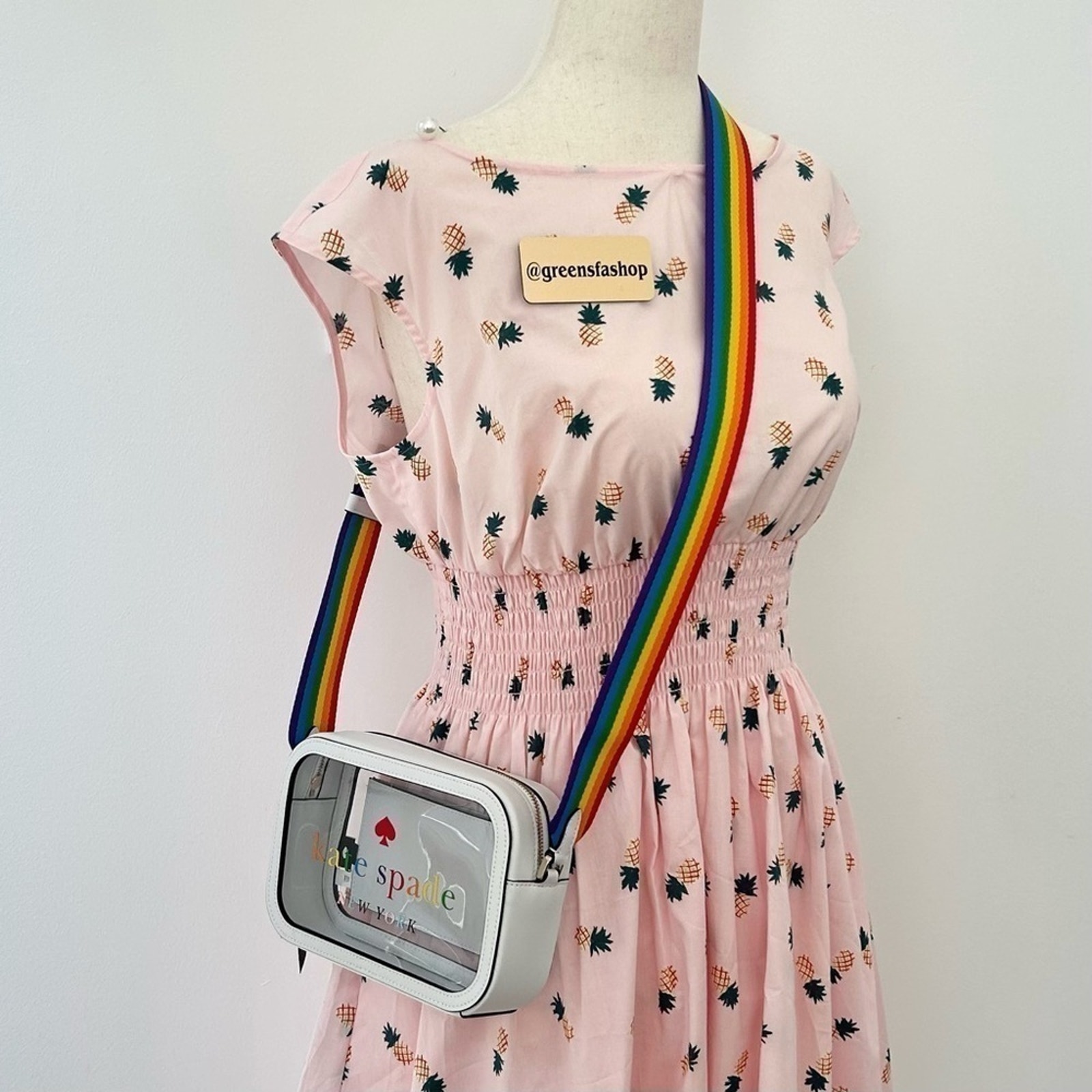 限定【kate spade】All Love Mini Camera Bag レインボー クリア 限定【kate spade】All Love Mini Camera Bag レインボー クリア