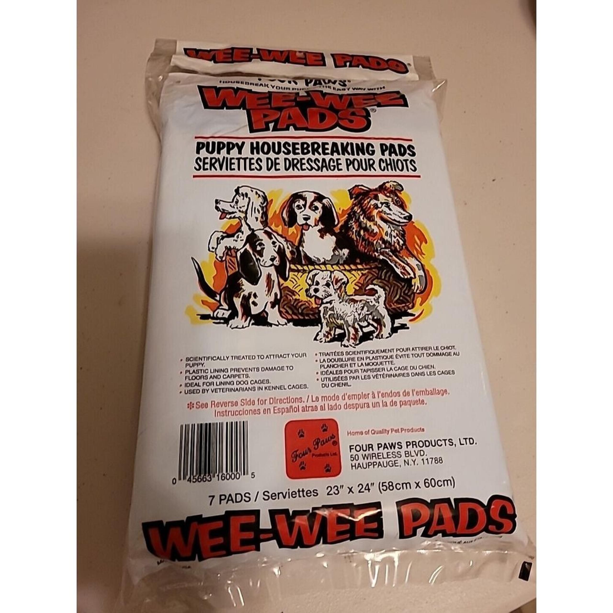 Puppy Housebreaking Pads Or Wee-wee Pads. 7 Pads. 23 X 24 In