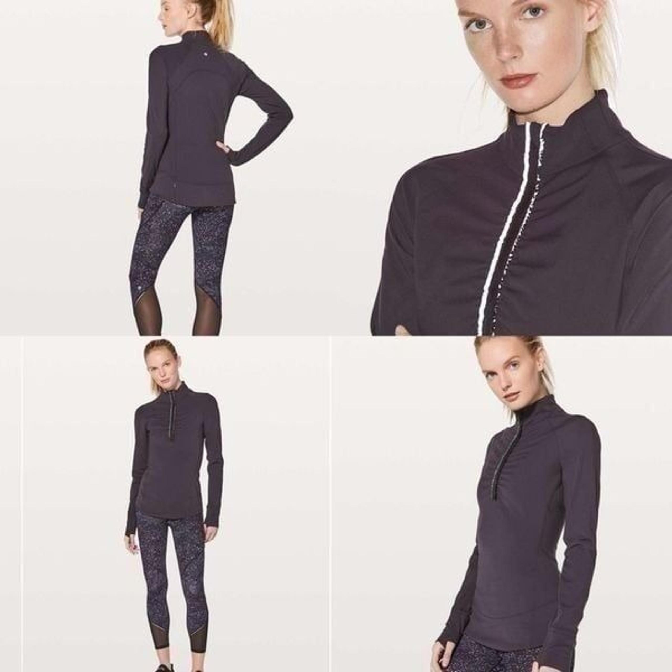 Lululemon Fast As Light 1/2 Zip Boysenberry size 10