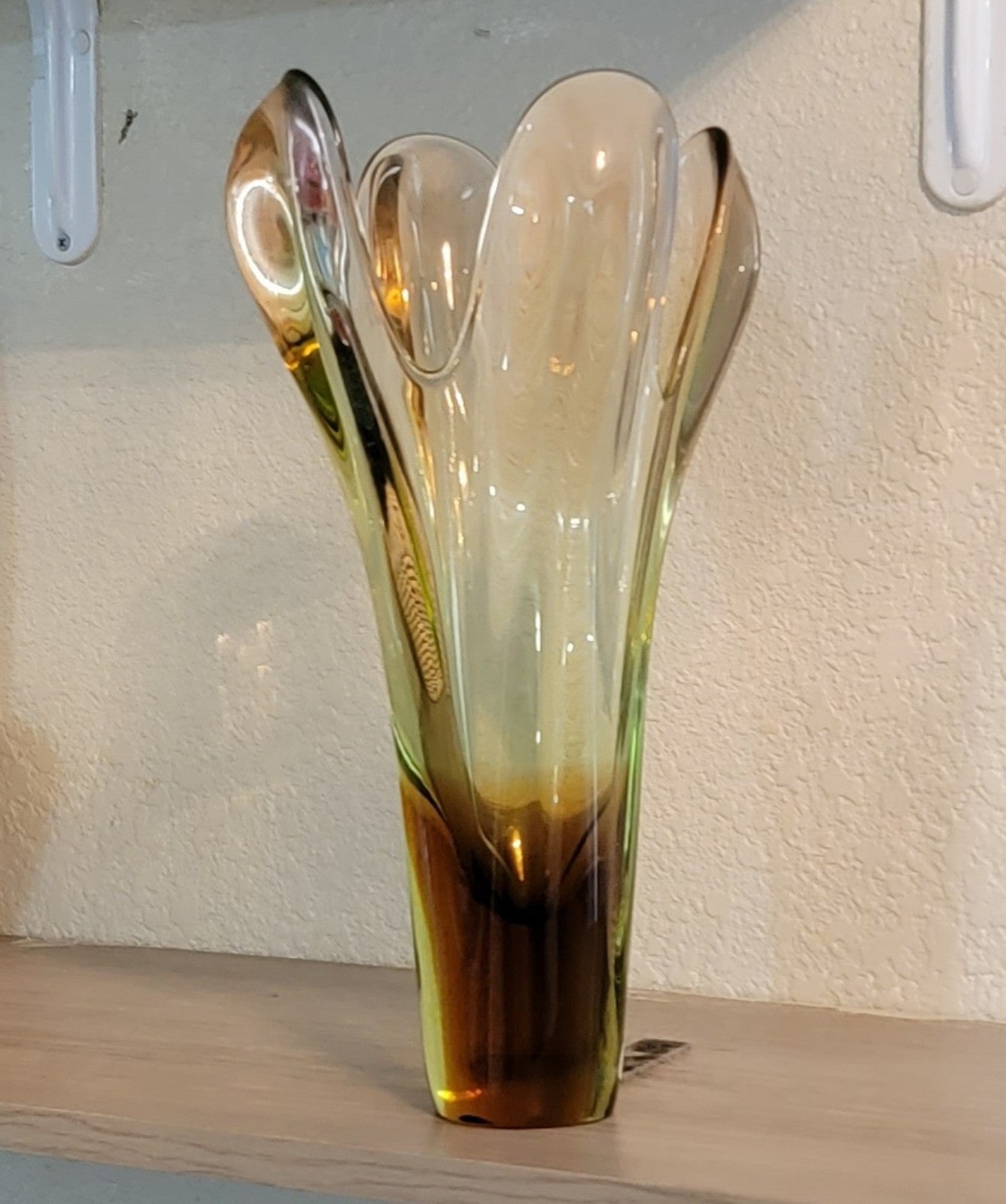 Murano Italian Vase Rudolf Beránek Barovier & Toso 1940's Blown Art Glass