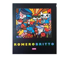 Romero Britto Life Book op Art Sculpture Brazil Artist
