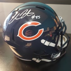 Cole Kmet Autographed F/S Speed Replica Helmet