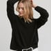 Jenni Kayne Cashmere Fisherman Ribbed Sweater Black Small Still Retail 395