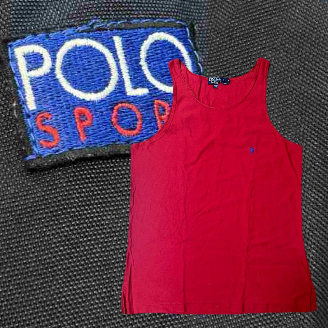 90s USA-made PoloSport tank top, y2k, American casual wear