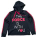Disney Parks Womens Black Star Wars The Force Is With You Pullover Hoodie Size M