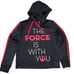 Disney Parks Womens Black Star Wars The Force Is With You Pullover Hoodie Size M