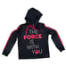 Disney Parks Womens Black Star Wars The Force Is With You Pullover Hoodie Size M