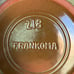 Vintage Frankoma 11” Scallop Bowl Prairie Green 218