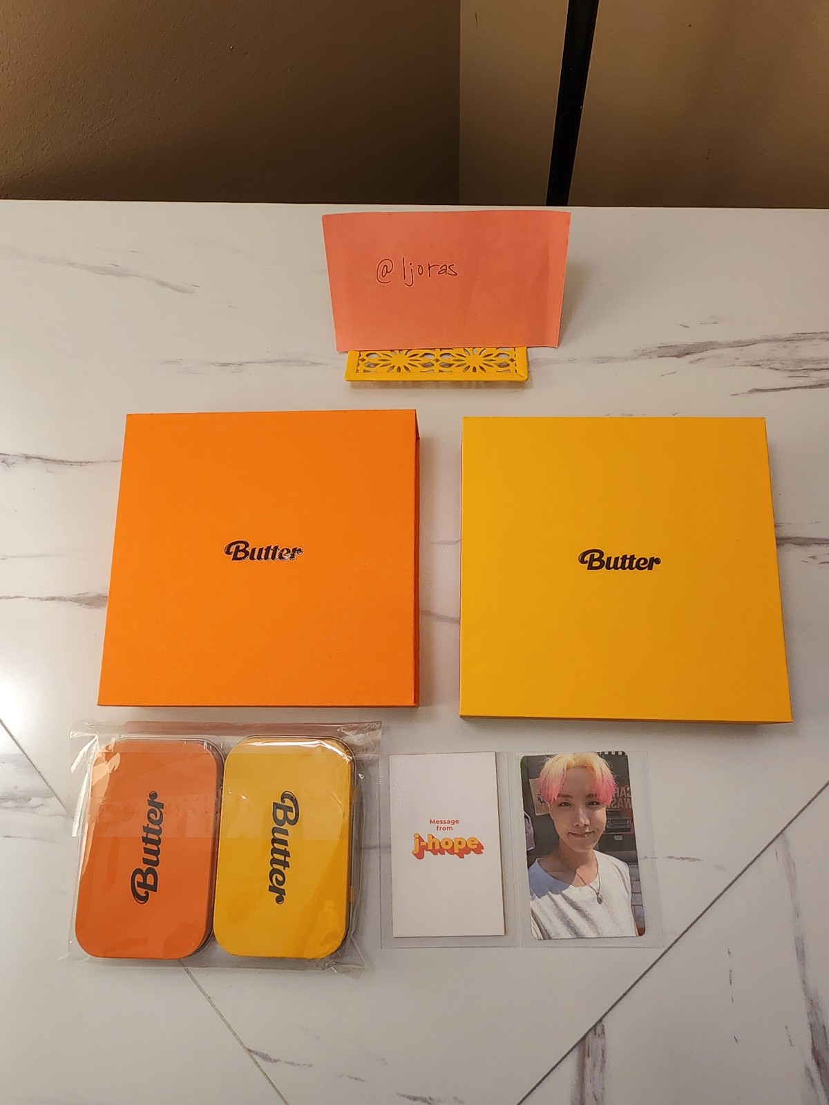 Butter Single Set with POB tins and J-Hope Photocard Set