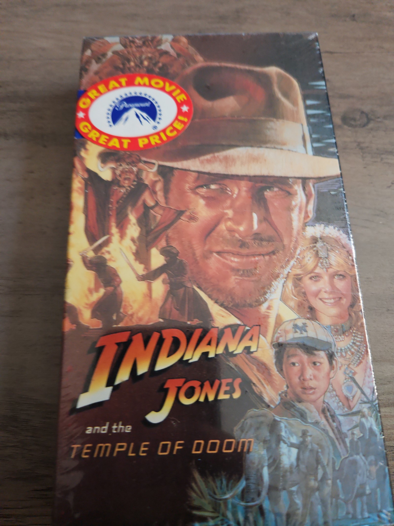 Indiana Jones and the Temple of Doom VHS 1984 Factory New Sealed