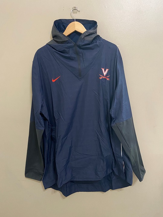 Nike Virginia UVA Cavaliers Team Issue On-Field Windbreaker Hoodie Mens 2XL NEW