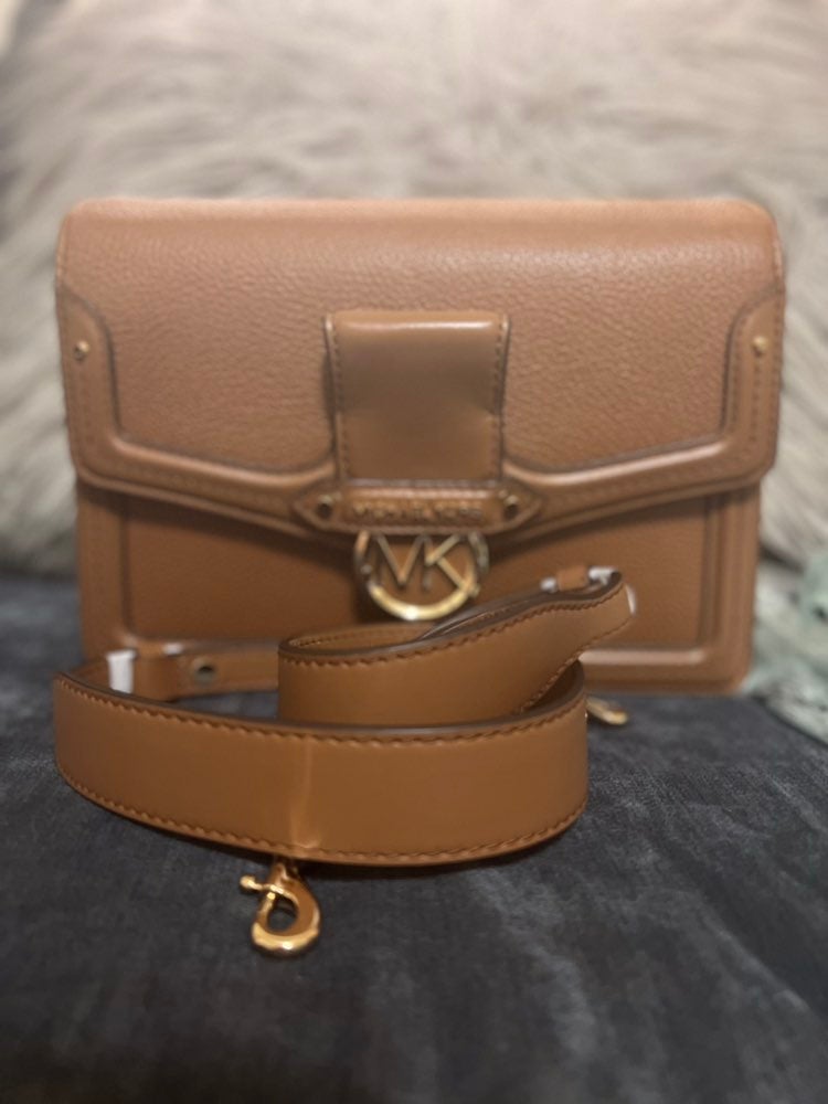 Michael Kors medium Jessie Pebbled Leather Shoulder Bag